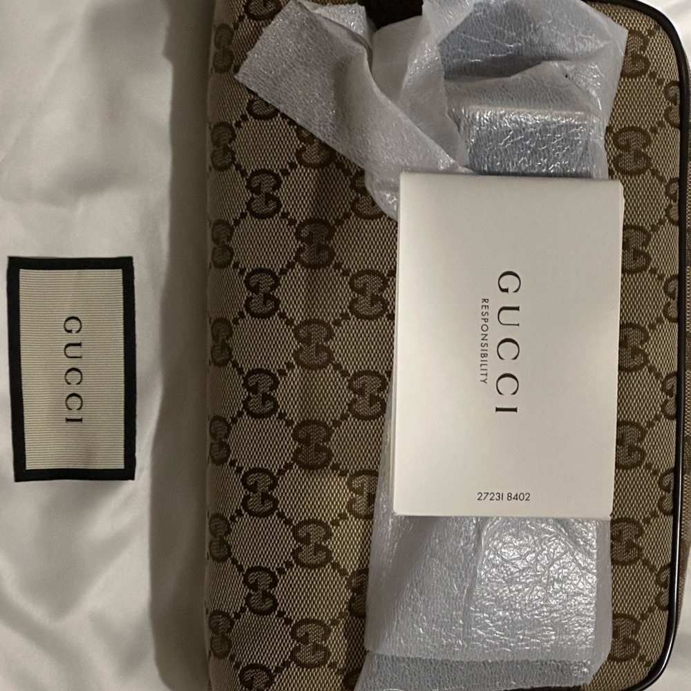Authentic New GUCCI WOMEN GUCCISSIMA GG CROSS BODY/BELT BAG PACK, BROWN. - Picture 8 of 10